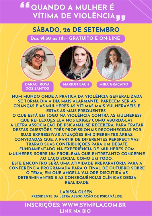 "Quando a mulher é vítima de violência"